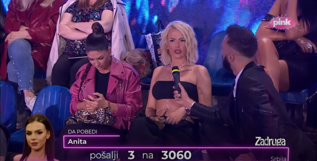 foto: printscreen/pinktv/youtube/zadrugaofficial