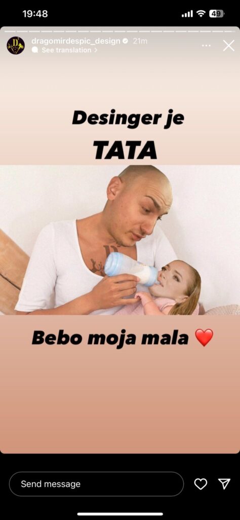 Desingerica podojio dzehvu