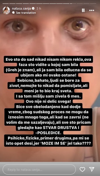 ŠAVIJA ISPLANIRALA SUICID?