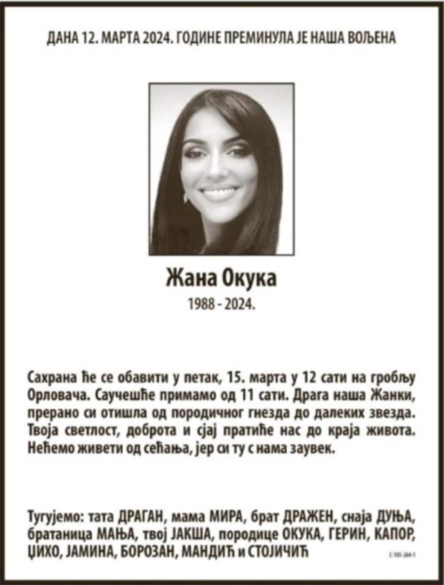 Ogromna tragedija Žana okuka foto Twitter