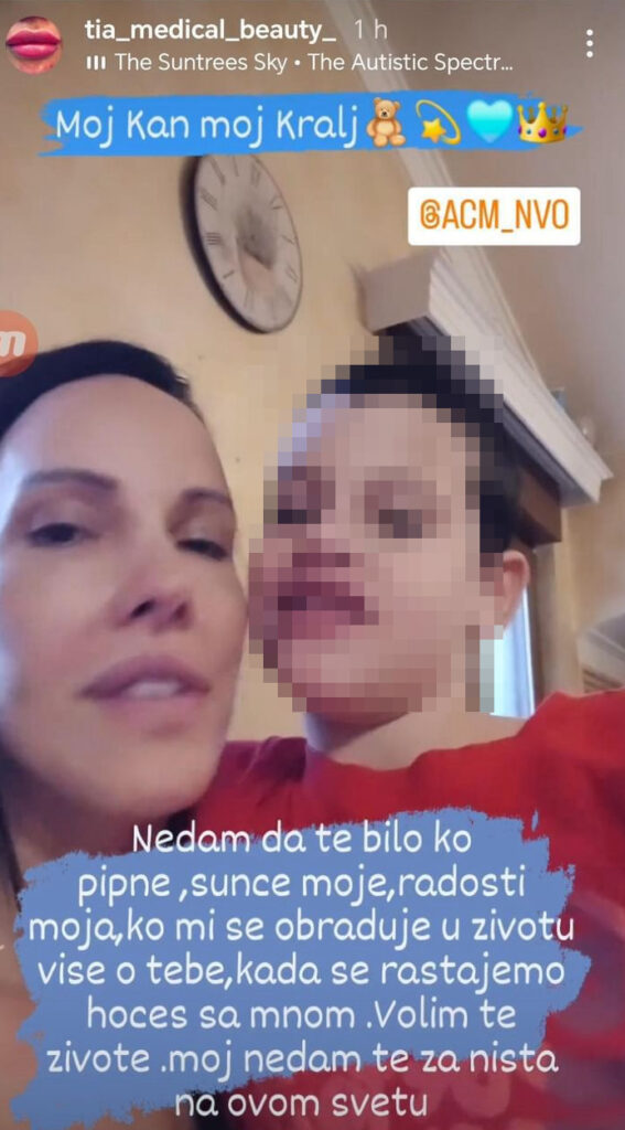 Foto:Instagram/ Ivana Ramović/Samirov sin prebijen