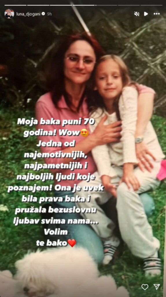 FOTO: Instagram printscreen/luna_djogani