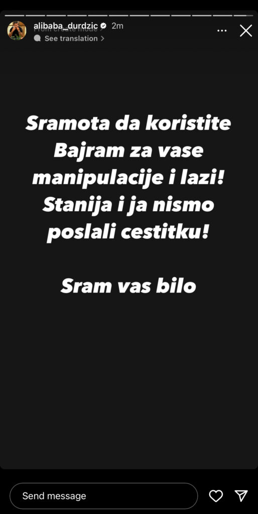 "KORISTITE BAJRAM ZA LAŽI"