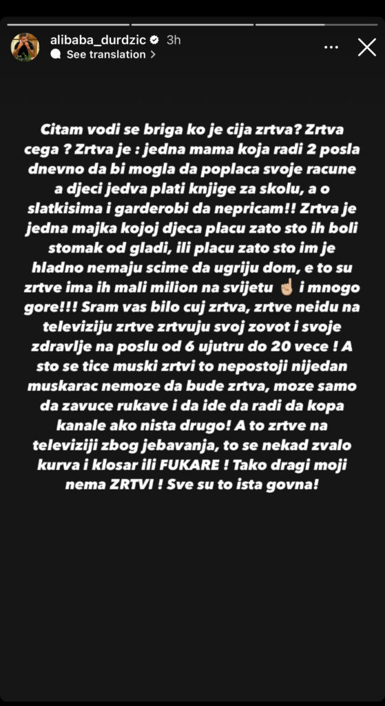 “TO NISU ŽRTVE! TO SU K*RVE I KLOŠARI!” 