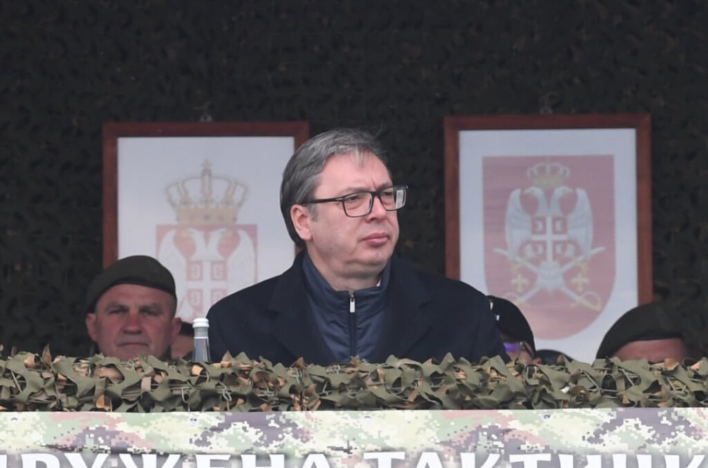 Predsednik Srbije na poligonu Pešter