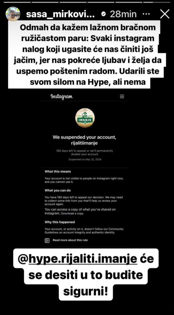 Foto: Instagram Saša Mirković