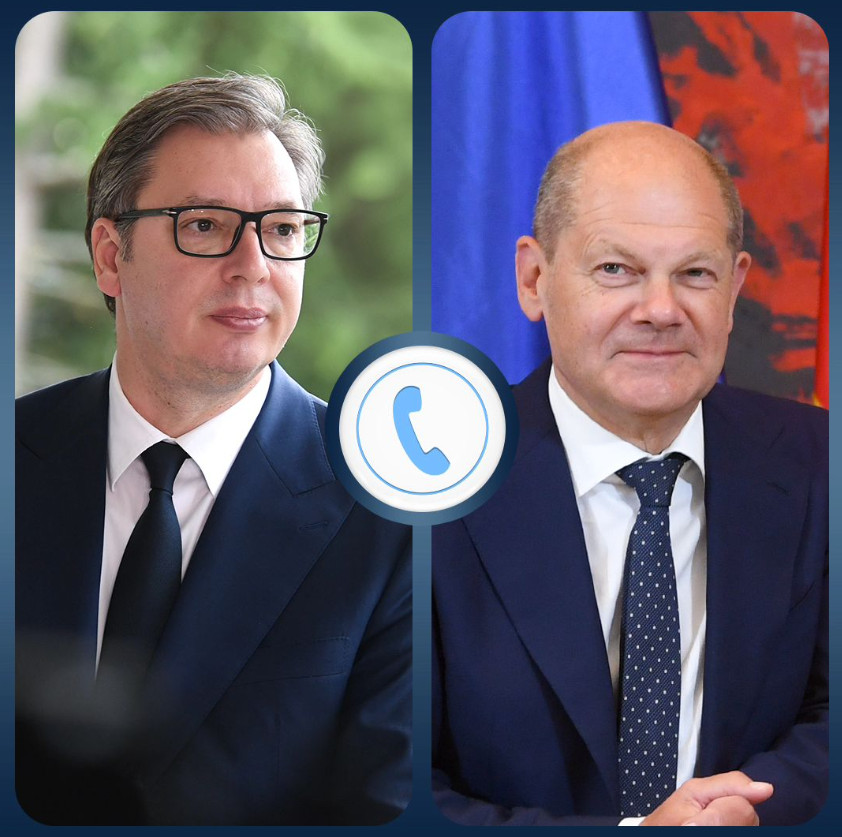 Aleksandar Vučić razgovarao sa Olafom Šolcom