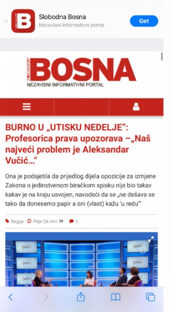 Novi napad islamističke Slobodne Bosne