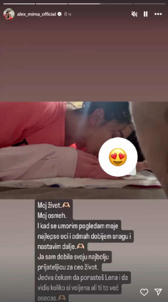 Foto: printscreen/Instagram Aleksandra Mima Nikolić