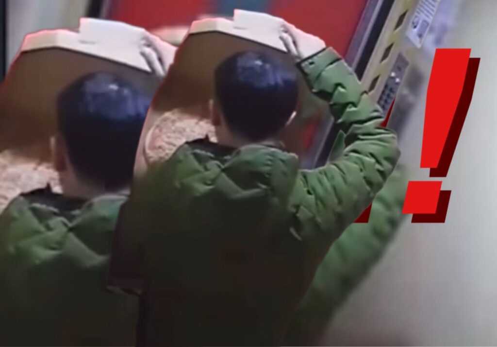 DOSTAVLJAČ PLJUJE U HRANU U LIFTU! Foto: Instagram printscreen/Belgrade city