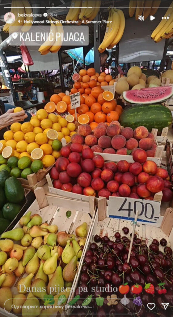 Foto: Instagram prinscreen bekvalceva