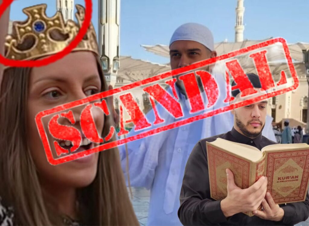Dalila nosi PRAVOSLAVNI KRST na glavi dok Dejan ČITA KUR'AN