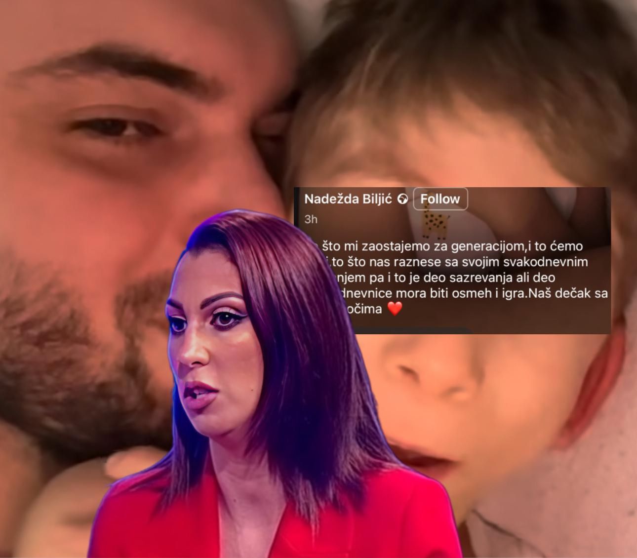 Nadežda Biljić, Toma Panić, sin Longo Foto:youtube/pinktv/facebook printscreen/Nadežda BIljić