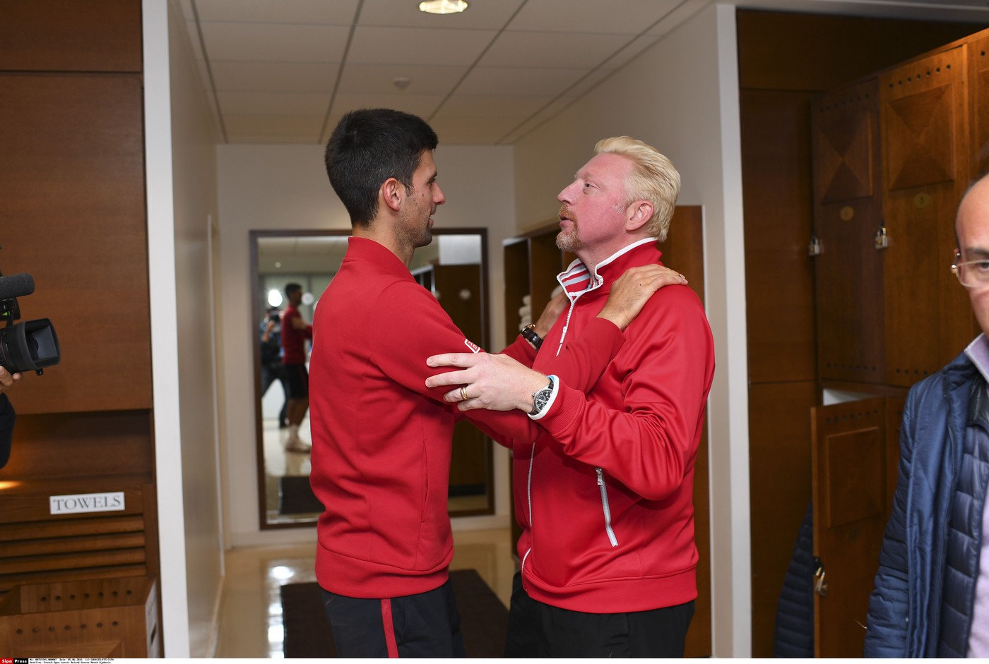 Novak Đoković i Boris Beker