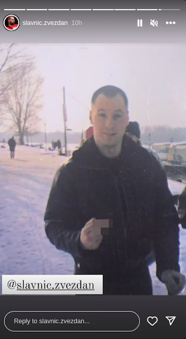 Foto: Instagram printscreen/slavnic zvezdan