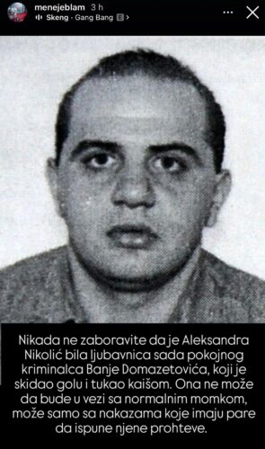 Banjo Domazetović foto:instagram/menejeblam