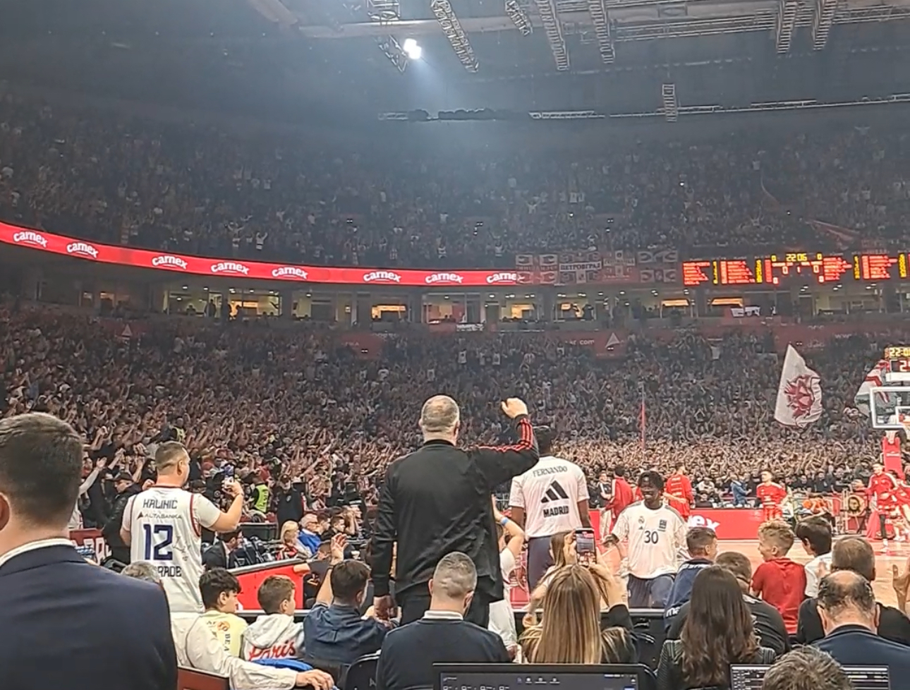 KAMPACO PRESUDIO ZVEZDI: Kodi vratio crveno-bele iz ponora, ali spasa nije bilo arena kk crvena zvezda kk real foto: Hype tv