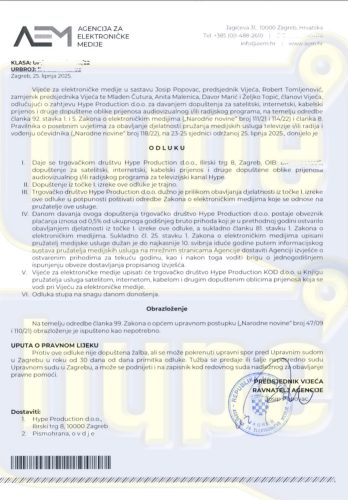 Foto: Hype TV /Hype Hrvatska