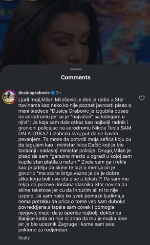 Foto: Instagram printscreen/Hype TV/Dušica Grabović