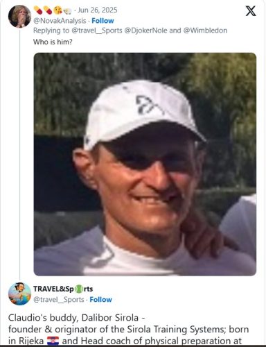 Novi trener Novaka Đokovića je Dalibor Sirola