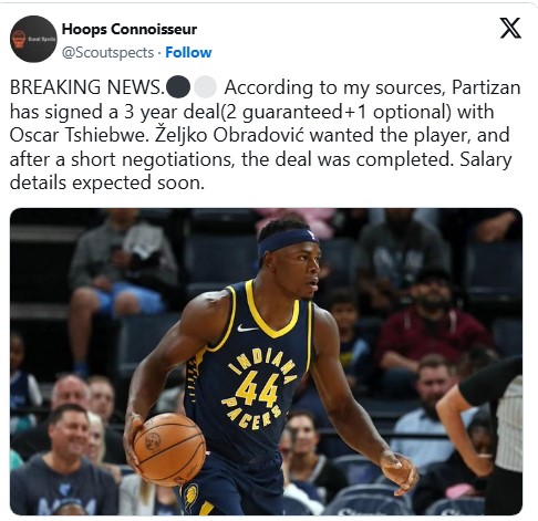 Oskar Šibvej u Partizanu