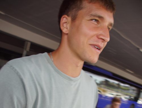 Bogdan Bogdanović na aerodromu "Nikola Tesla"