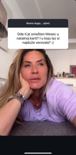 Foto: Instagram printscreen: Ana ĆurčićAna Čurčić nikad iskrenija