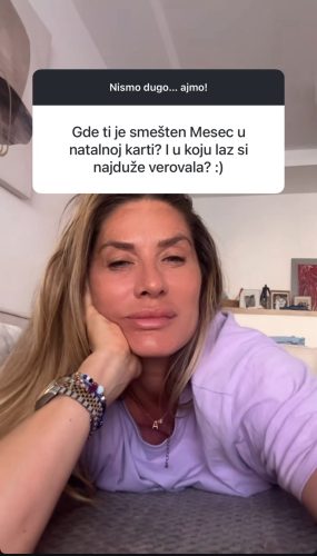Foto: Instagram printscreen: Ana ĆurčićAna Čurčić nikad iskrenija