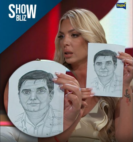 Foto: Hype TV/ShowBLIZ/Ava Karabatić/Saša Mirković portretAVA KARABATIĆ NACRTALA PORTRET SAŠE MIRKOVIĆA