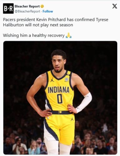 Halibarton propušta celu NBA sezonu