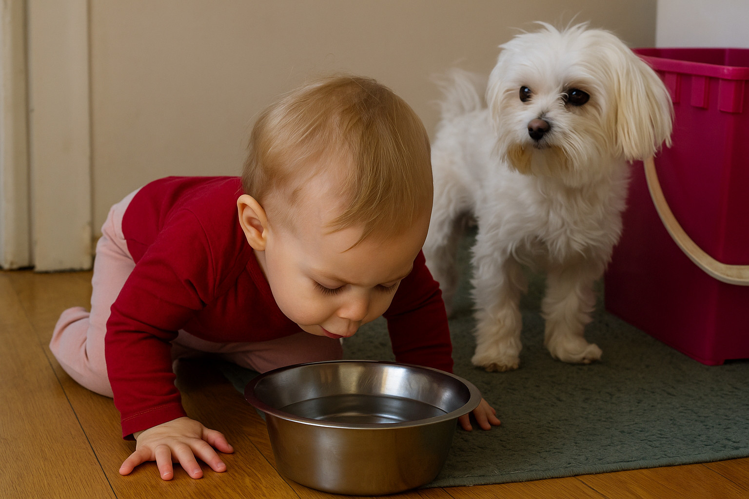 MAMA DALA BEBI DA PIJE VODU IZ ČINIJE ZA PSE – da li je ovo neviđena neodgovornost ili nova „metoda jačanja imuniteta“?